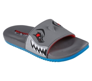 Chlapecké Sandály Skechers Gambix III - Cool Fish Šedé Blankyt | CZ.402114LGYBL
