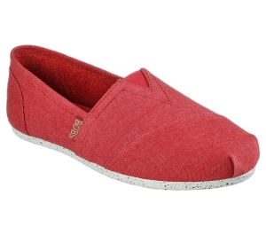 Dámské Baleríny Skechers BOBS Plush - Nature's Kiss Červené | CZ.113531RED