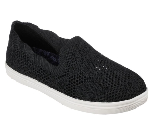 Dámské Baleríny Skechers Cleo Cup - Flower Winds Černé | CZ.158299BLK