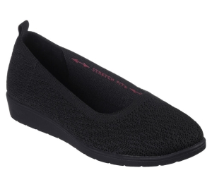 Dámské Baleríny Skechers Cleo Flex Klínku - Flipside Černé | CZ.158323BBK