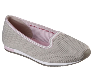 Dámské Baleríny Skechers Cleo Jogger - Quick-Wit Šedé Hnědé Růžové | CZ.158462TPPK