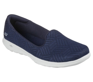Dámské Baleríny Skechers GO WALK Lite - Sweet Gal Tmavě Blankyt Bílé | CZ.136012NVW