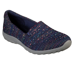 Dámské Baleríny Skechers Relaxed Fit: Reggae Fest - Wicker Tmavě Blankyt | CZ.49291NVY