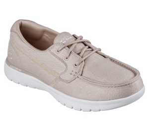 Dámské Boty Sebago Skechers On the GO Flex - Un Mar Béžový | CZ.136442NAT