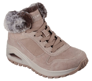 Dámské Boty Skechers Uno Rugged - Wintriness Tmavě Šedé Hnědé | CZ.167433CZ.P