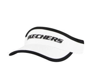 Dámské Klobouky Skechers Color Blocked Visor Bílé | CZ.SKCH5001WHT