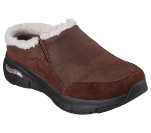 Dámské Pantofle Skechers Arch Fit Smooth Čokolády | CZ.167202CHOC