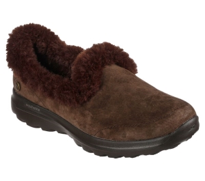 Dámské Pantofle Skechers GO WALK Lounge - Refresh Čokolády | CZ.175050CHOC