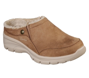 Dámské Pantofle Skechers Relaxed Fit: Easy Going - Latte Hnědé | CZ.49532TAN