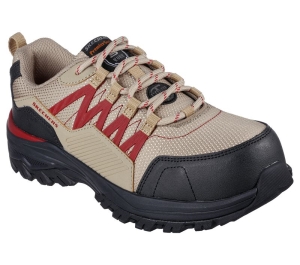 Dámské Pracovní Obuv Skechers Pracovní: Fannter - Lizal Comp Špicí Šedé Hnědé Vínové | CZ.108078TPBG