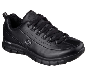 Dámské Pracovní Obuv Skechers Pracovní Relaxed Fit: Sure Track - Trickel Černé | CZ.76550BLK