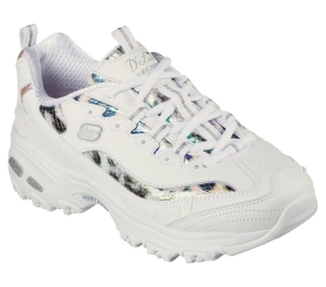 Dámské Šněrovací Boty Skechers D'Lites - Wild Star Bílé Viacfarebný | CZ.149264WMLT