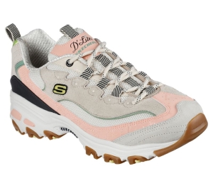 Dámské Šněrovací Boty Skechers D'Lites - Joyful Times Béžový Koralove | CZ.149780NTCL