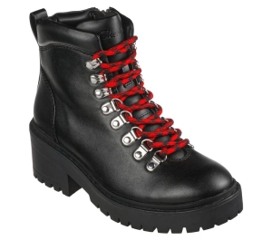 Dámské Šněrovací Boty Skechers Teen Spirit - Western Chick Černé | CZ.167293BBK