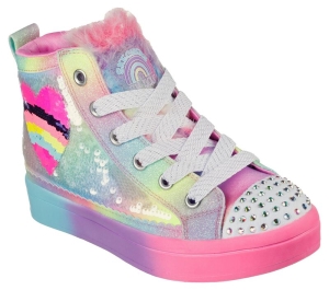 Dívčí Light Up Boty Skechers Flip Kicks: Twi-Lites 2.0 - Rainbow Joys Viacfarebný | CZ.314553LMLT