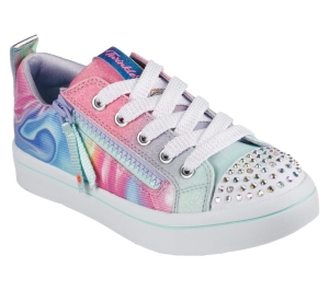 Dívčí Šněrovací Boty Skechers Twinkle Toes: Twi-Lites - Prism Swirl Světle Blankyt Viacfarebný | CZ.314442LLBMT