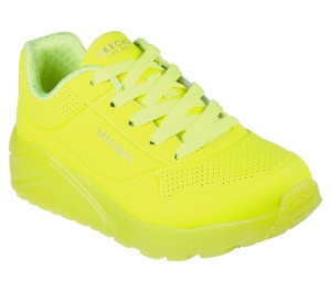 Dívčí Šněrovací Boty Skechers Uno Ice Žluté | CZ.310449LNYEL