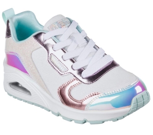 Dívčí Šněrovací Boty Skechers Uno - Metallic Remix Bílé Viacfarebný | CZ.310513LWMLT
