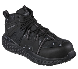 Pánské Boty Skechers Pracovní: Monster SR Comp Špicí Černé Šedé | CZ.200069BKGY