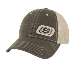 Pánské Klobouky Skechers Frayed S Trucker Hnědé | CZ.ZKCH3158BRN