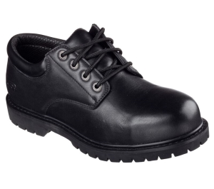 Pánské Oxfordky Skechers Pracovní Relaxed Fit: Cottonwood - Elks SR Černé | CZ.77041BLK