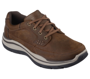 Pánské Oxfordky Skechers Relaxed Fit: Expected 2.0 - Raymer Hnědé | CZ.204367CDB