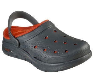 Pánské Pantofle Skechers Foamies: Arch Fit Podšité - Chillaxing Olivy Zelené | CZ.243163OLV