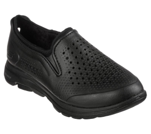 Pánské Pantofle Skechers Foamies: GO WALK 5 Podšité - Get Warm Černé | CZ.243028BBK