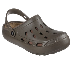 Pánské Pantofle Skechers Foamies: Swifters - Stay Warm Podšité Hnědožlutý | CZ.243042KHK