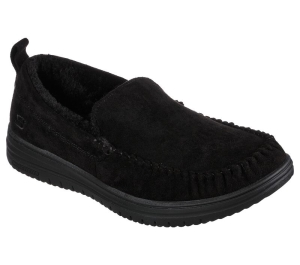 Pánské Pantofle Skechers Relaxed Fit: Murette - Ghetti Černé | CZ.204638BBK