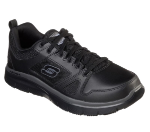 Pánské Pracovní Obuv Skechers Pracovní Relaxed Fit: Flex Advantage SR Černé | CZ.77040BLK