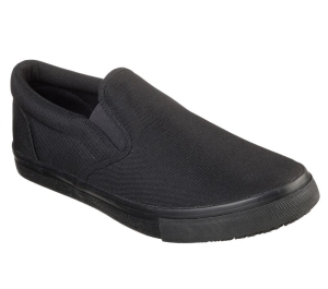 Pánské Pracovní Obuv Skechers Pracovní Relaxed Fit: Sudler - Dedham SR Černé | CZ.77500BLK