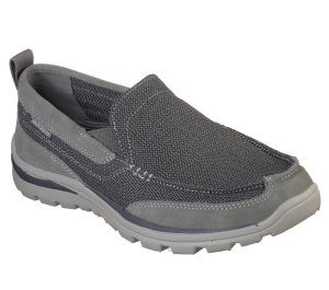 Pánské Slip On Skechers Relaxed Fit: Superior - Milford Šedé | CZ.64365CCGY