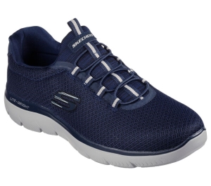 Pánské Slip On Skechers Summits Tmavě Blankyt | CZ.52811NVY