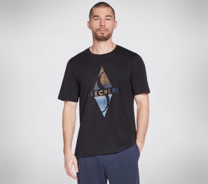 Pánské Topy Skechers Recharge Tee Černé | CZ.MTS344BLK