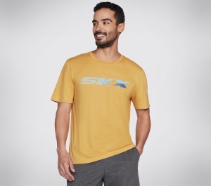 Pánské Topy Skechers SKX Phantom Tee Zlaté | CZ.MTS340GLD